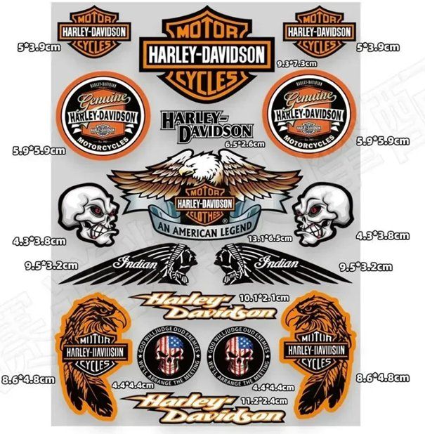 Sticker: Sticker Harley Davidson Divers – Nuovo e nell'imballaggio originale da Allens venduto da MADE.IN.ROCK.N.ROLL