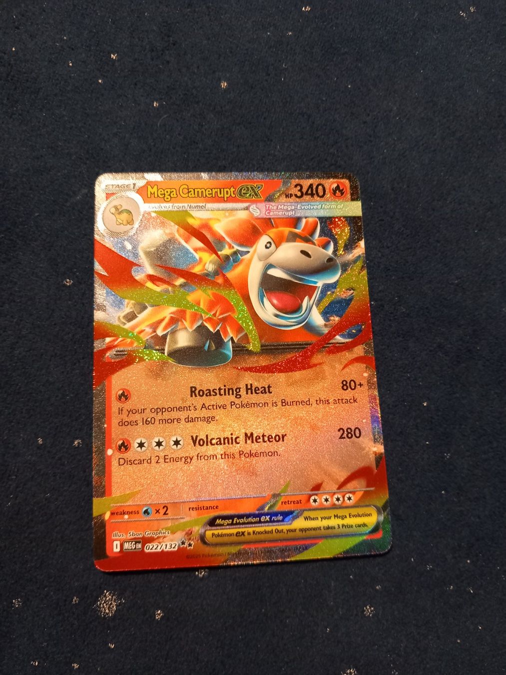 Pokémon Carte collezionabili: Mega Camerupt EX HOLO Rare (EN) Mega Evolution - MEG 022/132 – Nuovo (secondo la descrizione) da Hinterfultigen venduto da Marcel2112
