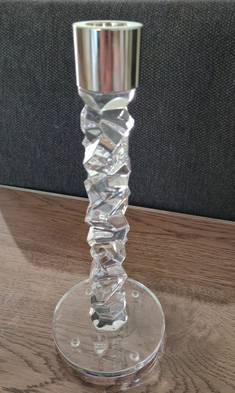 Portacandele: Kristall Kerzenständer Orrefors Carat – Nuovo e nell'imballaggio originale da Kriens venduto da nati.r