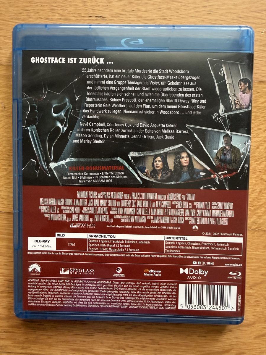 Tutti i DVDs: Scream 5 - Blu-ray – Usato da Kölliken venduto da nerdorado 1