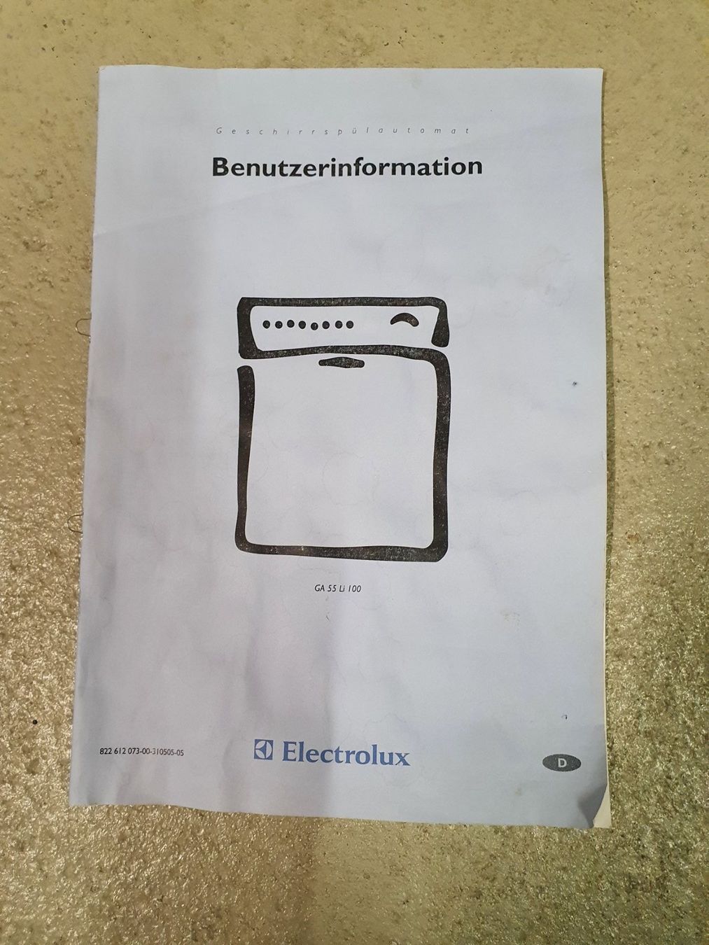 Electrolux Lavastoviglie: Electrolux Ersatzteile zu GA55 Li 100 – Usato da Künten venduto da Rocchi71 6