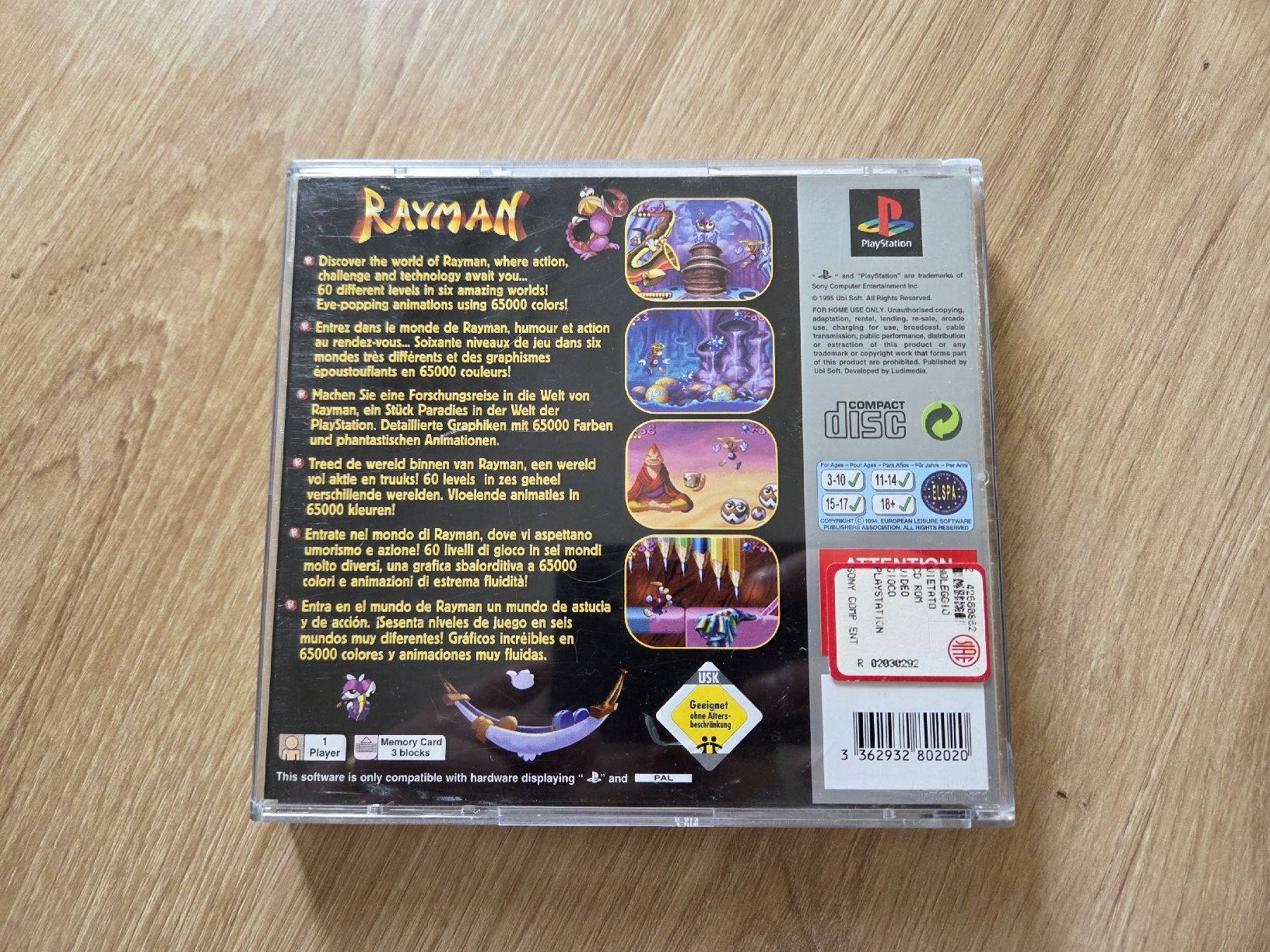 Sony Giochi: Rayman PlayStation 1 – Usato da Schlieren venduto da Axna 3