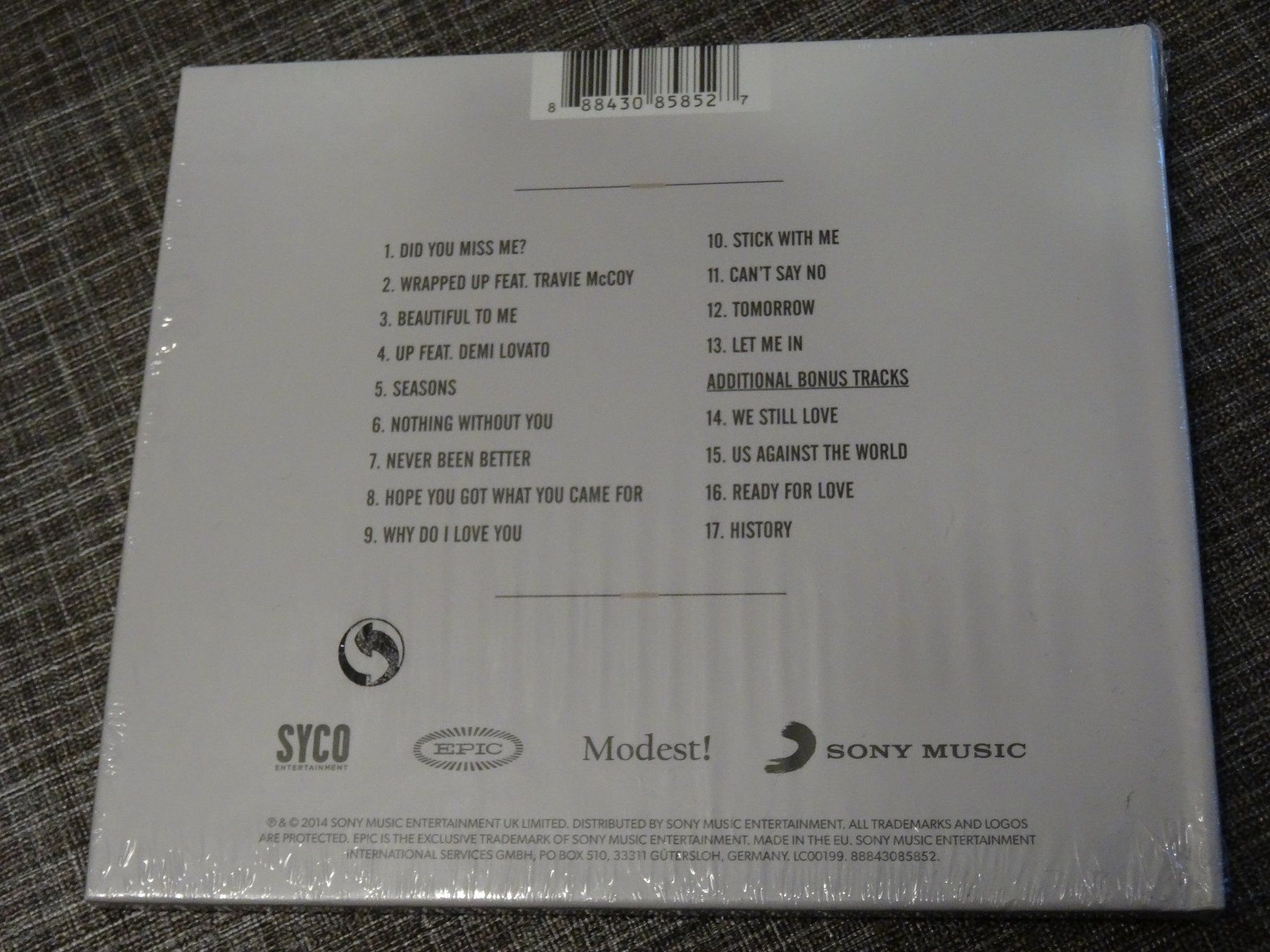 CDs: Olly Murs - Never been Better CD NOCH NEU – Neu und originalverpackt aus Olten von Disc-Ausverkauf 1