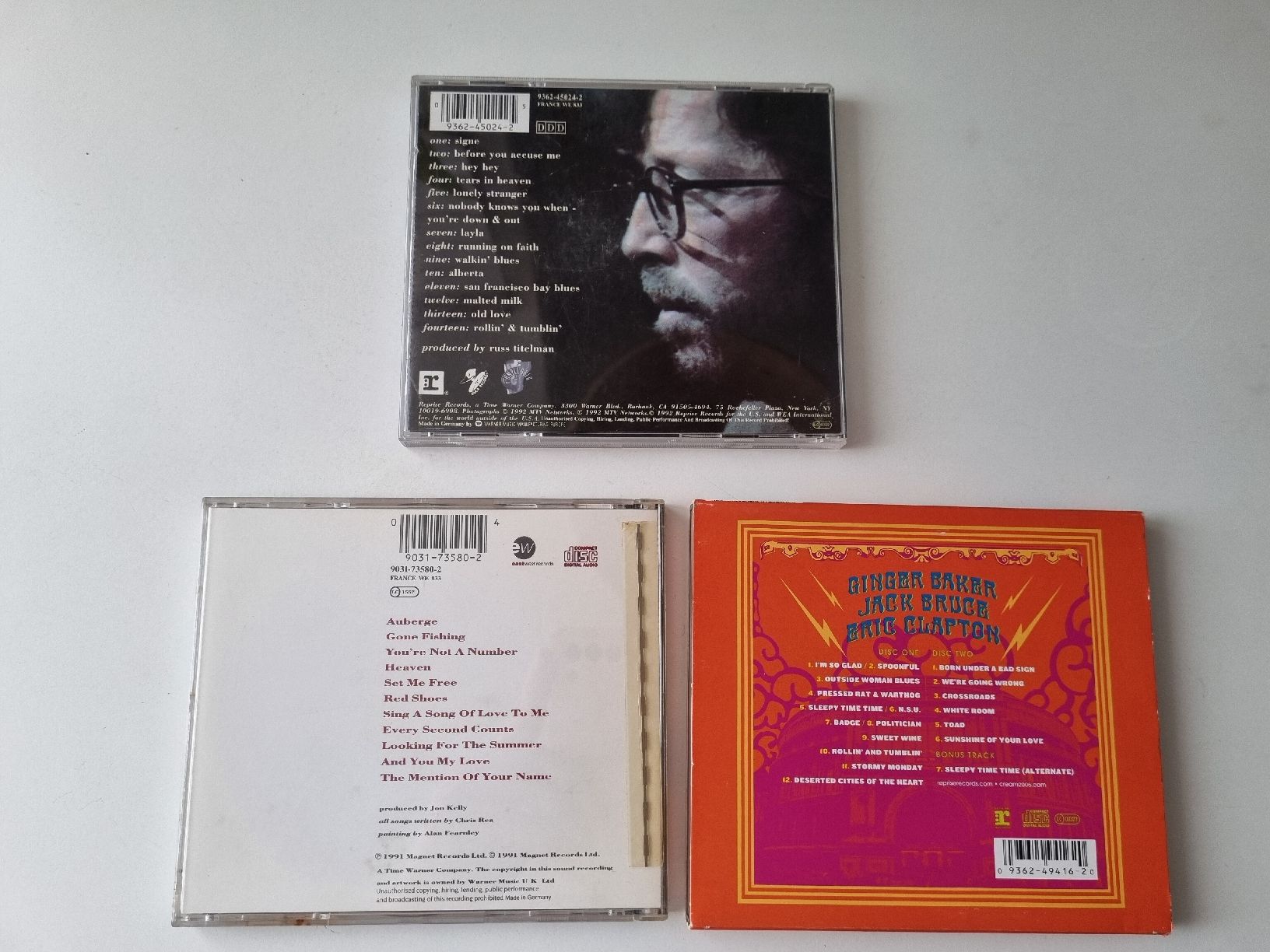CD: 4 Rock & Blues CDs (Eric Clapton, Cream uvm.) – Usato da Bern venduto da Olgas_Welt 1