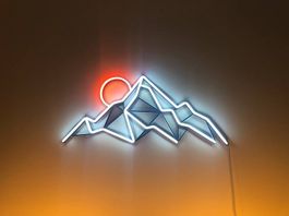 Neon LED Deko - Mountain Ridge