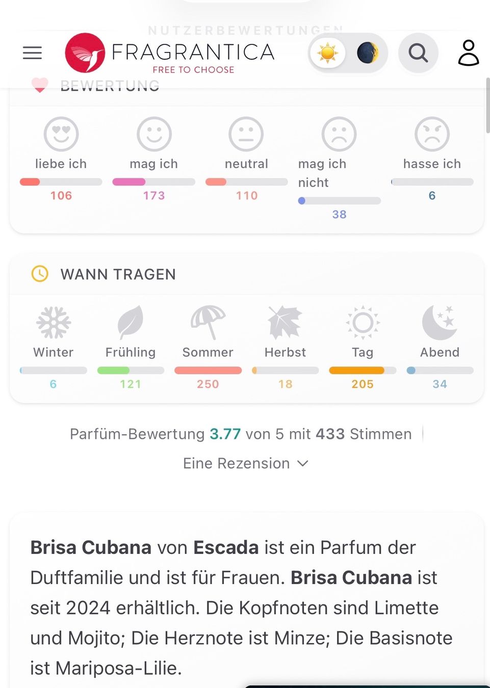 Escada Parfum & Eau de Toilette: ESCADA BRISA CUBANA EDT 5ml. Abfüllung – Gebraucht aus Zürich von deruja 6