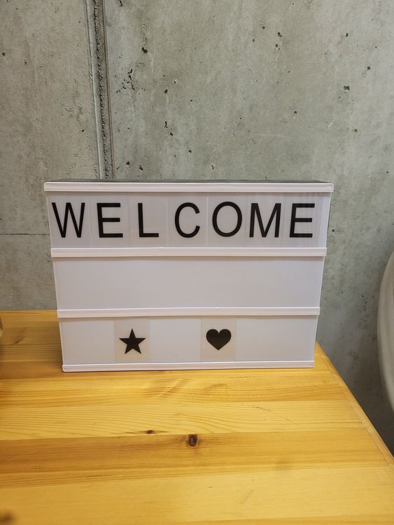 Light box with text | Kaufen auf Ricardo