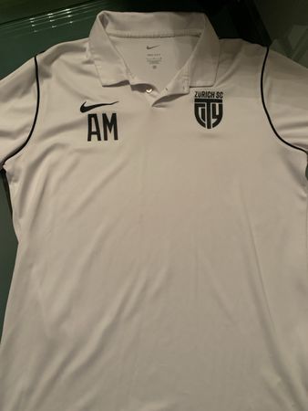 Nike DRI-FIT Poloshirt ZÜRICH City SC weiss Grösse L