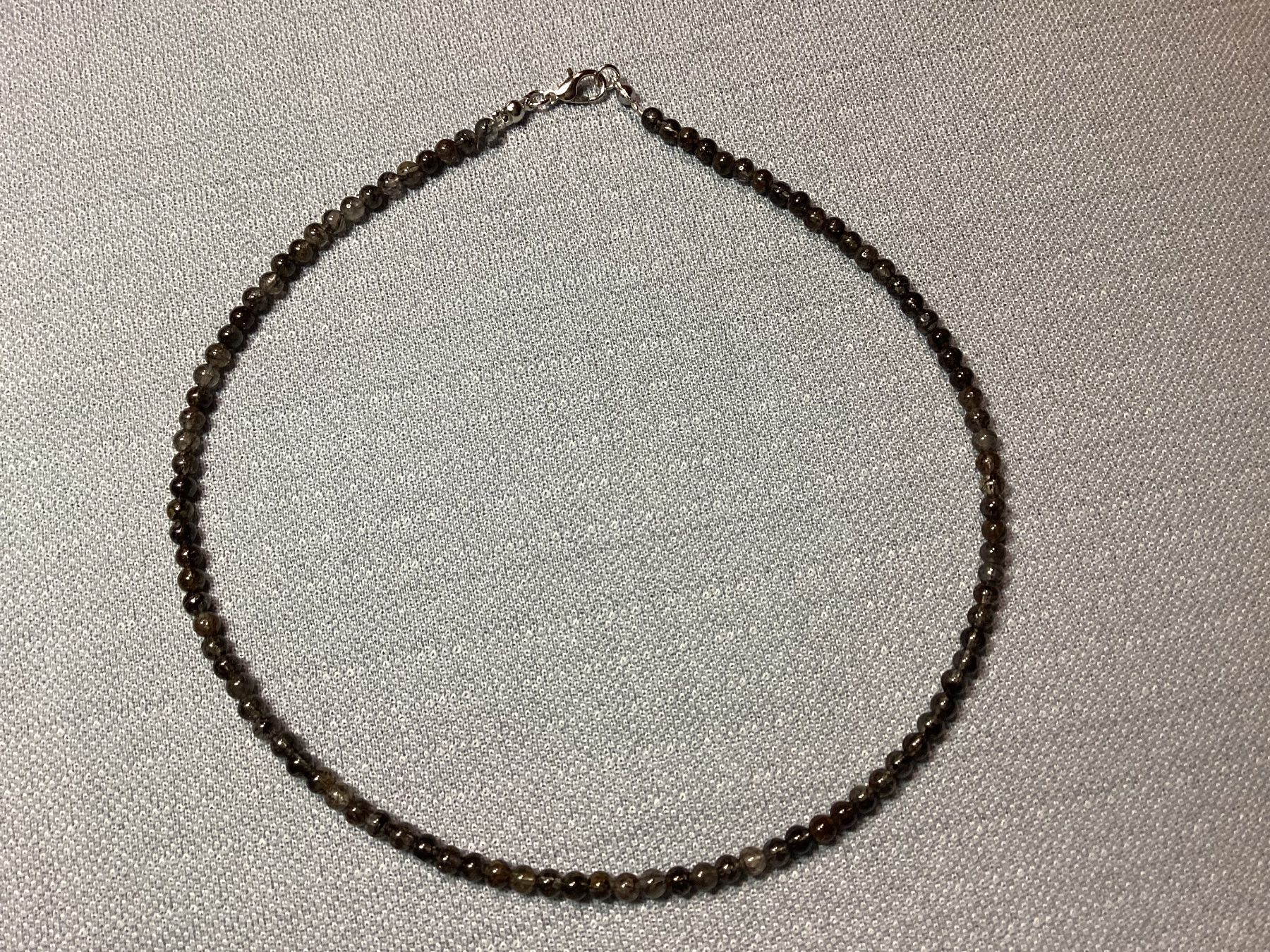 Catenine: Schlichte Edelsteinkette mit schwarzem Rutilquarz – Nuovo e nell'imballaggio originale da Laax venduto da kri_95f5 1