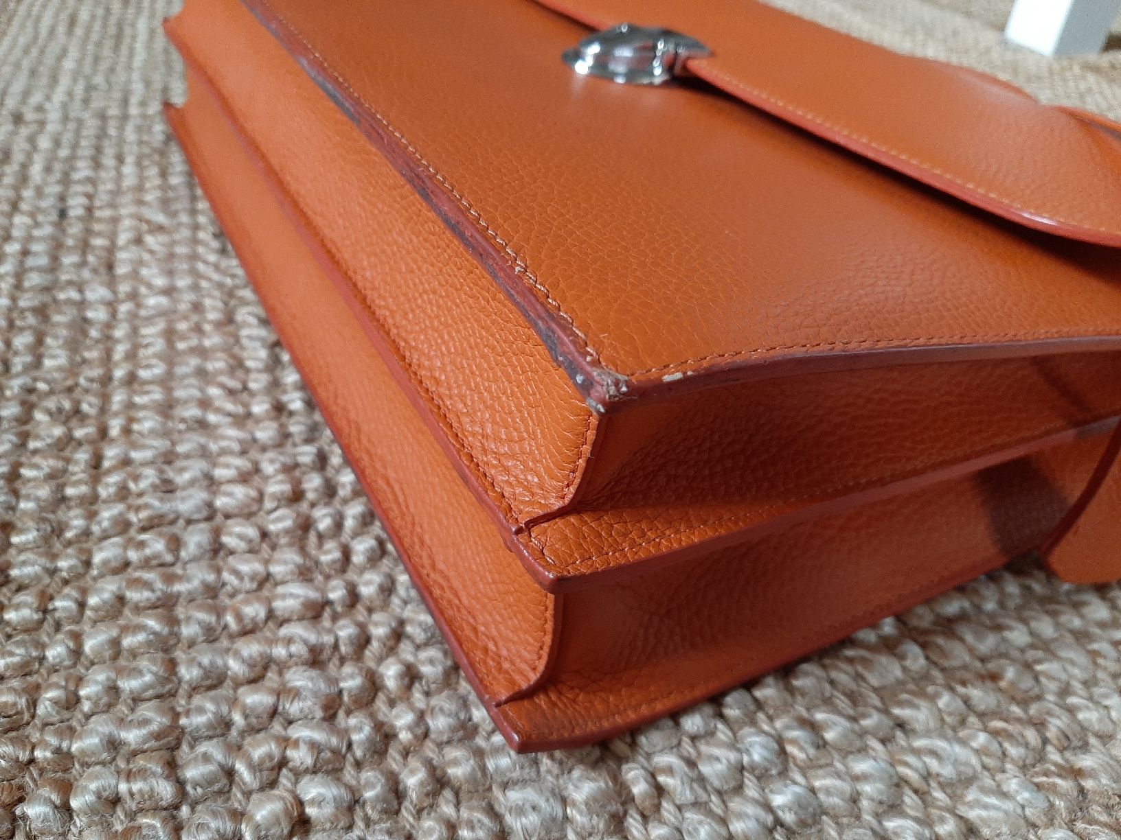 Valigie & Borse: Melette orange 100%cuir – Usato da Lausanne venduto da Cognitia 3
