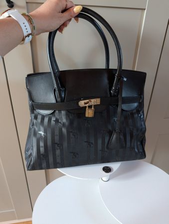 Maison Mollerus Handtasche Klassiker Schwarz/Gold