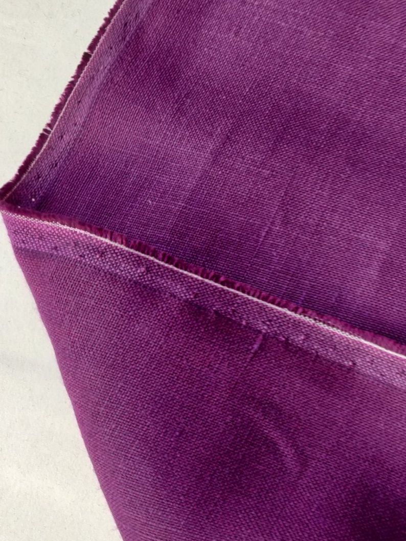 Stoffe: Designer Leinen Stoff schwer 1.50x1.50m viola – Neu (gemäss Beschreibung) aus Lufingen von Voyager7 4