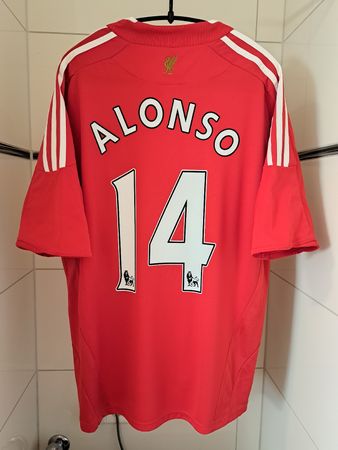 Xabi Alonso Trikot Liverpool ~2010 Adidas Maillot Maglia 