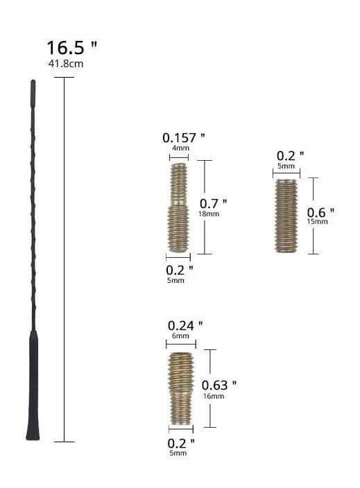 Radiocomunicazione: Antenne AM/FM + adaptateurs - 41.8cm – Nuovo e nell'imballaggio originale da Corcelles-près-Payerne venduto da FactoryofSound