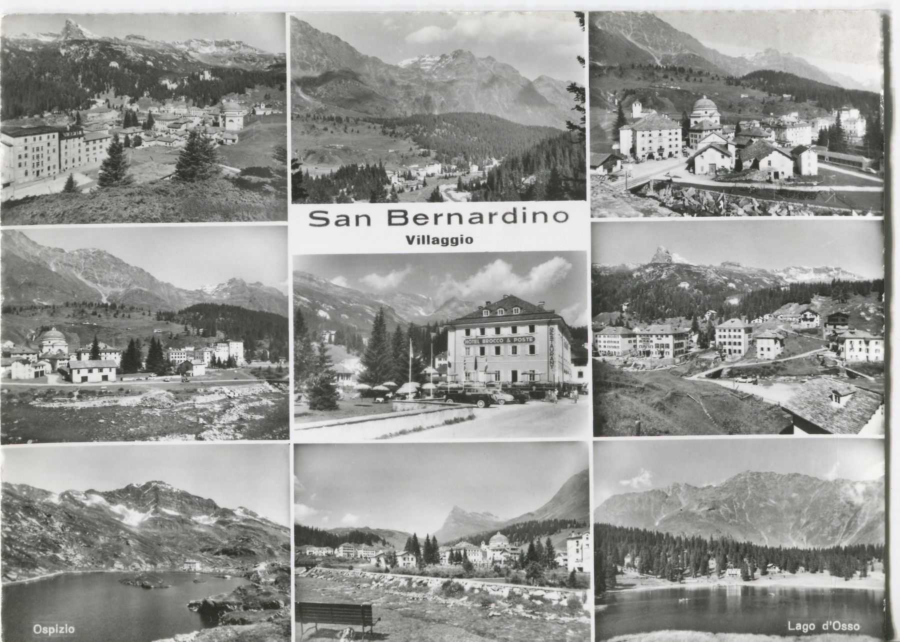 Cartoline postali: San Bernardino 9 vedute 1963 – Usato da coglio venduto da Tascia1