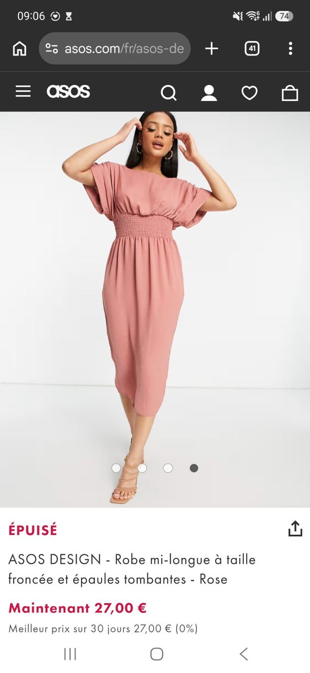 Asos Kleider: Robe ASOS design rose taille EU 38 – Neu (gemäss Beschreibung) aus Neuchâtel von FloKo88 4