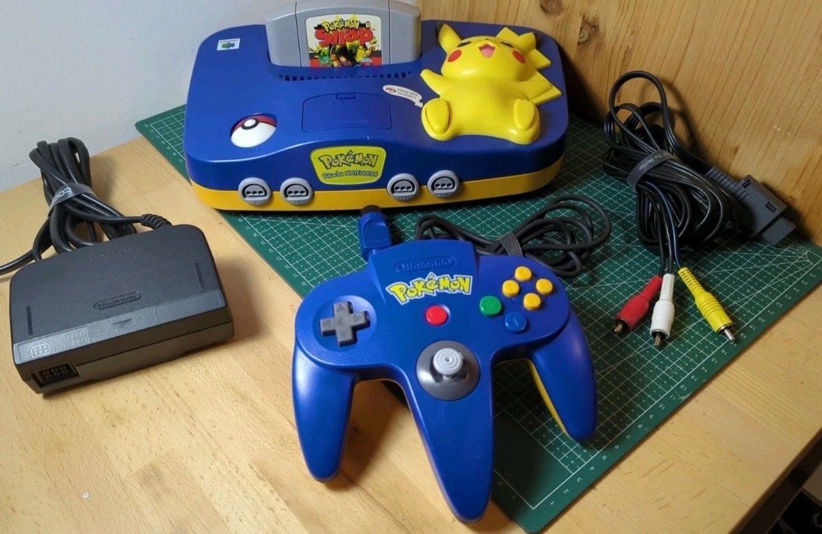 Nintendo Giochi: Console 64 Pikachu, Pokémon Stadium 1 + 2 + , Snap – Usato da Lausanne venduto da sauvezretrogames