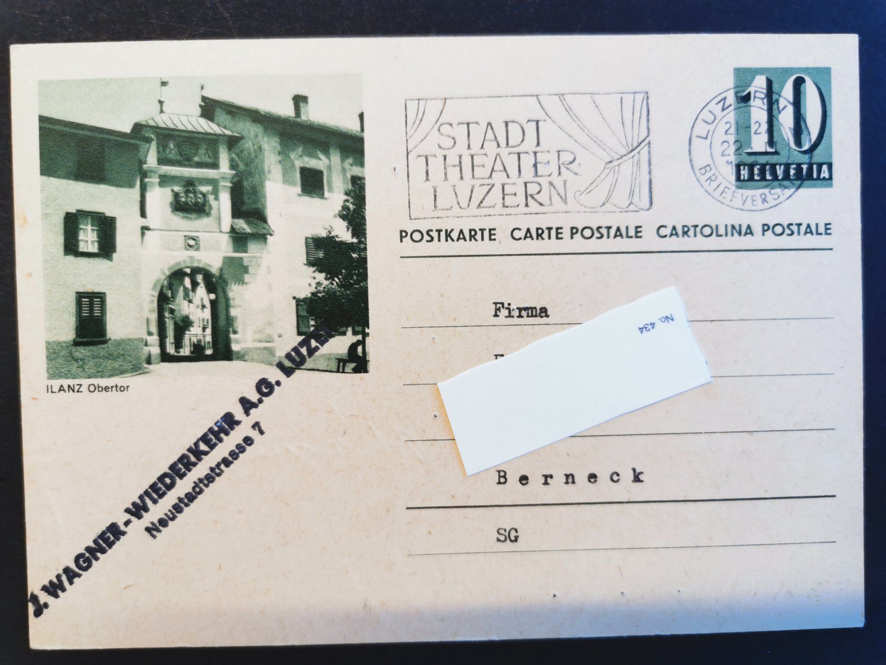 Cartoline postali: Bildpostkarte   Ilanz  Graubünden  Ansichtskarte  GR  1964 – Usato da Rheineck venduto da kat_7gld