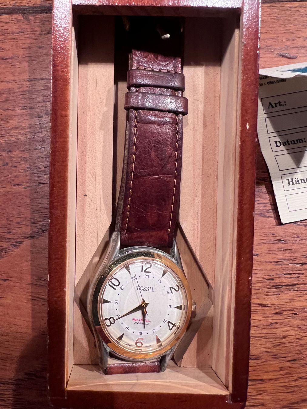 Fossil Uhren: Fossil, mechanische Bicolor Uhr Restrostyle – Gebraucht aus Richterswil von Solemare47Nicole 4
