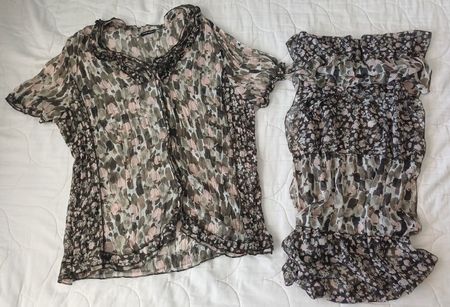 Gerry Weber Bluse und Schal, Gr. 42
