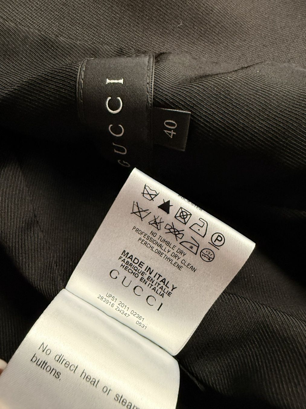 Gucci Kleider: Gucci Blazer &  Kleid schwarz Grösse 36 – Gebraucht aus Weisslingen von Gepy1 7