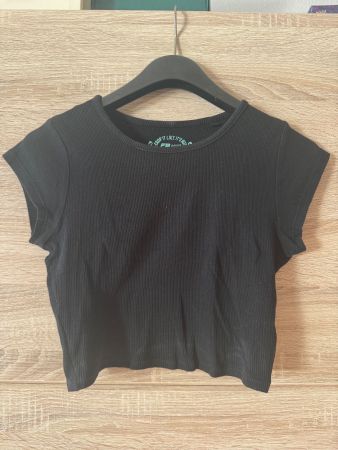 Crop top noir