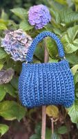 Borsa estiva blu fatta a mano