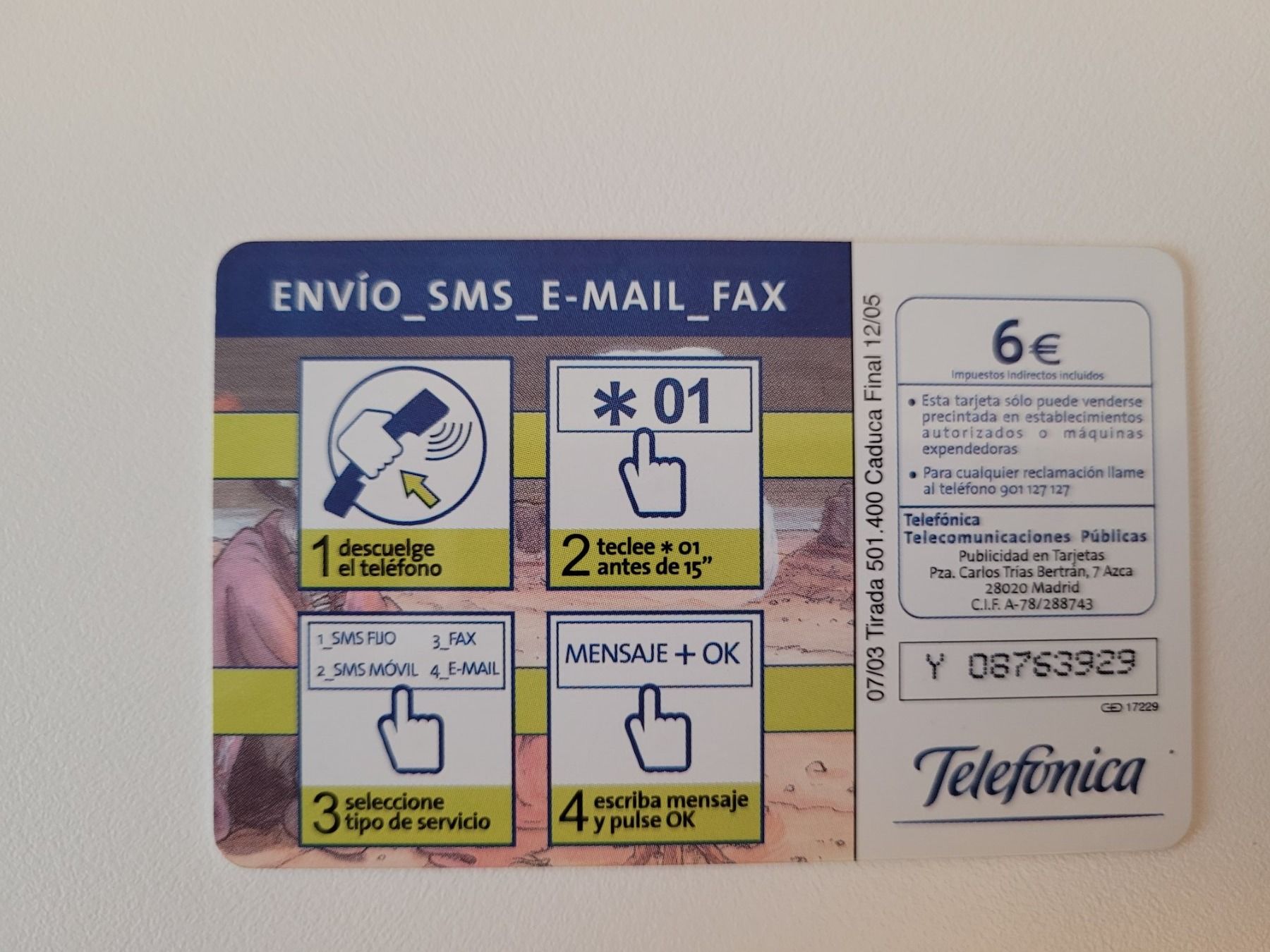 Telefon- & Taxkarten: Telefonkarte Spanien "Indianer" – Gebraucht aus Inwil von Flower2325 1