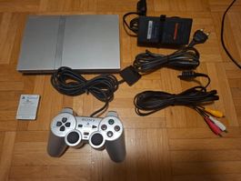 PS 2 Slim Silber Set revidiert (refurbished)