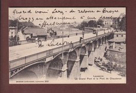 LAUSANNE - Grand Pont et Flon - 1908