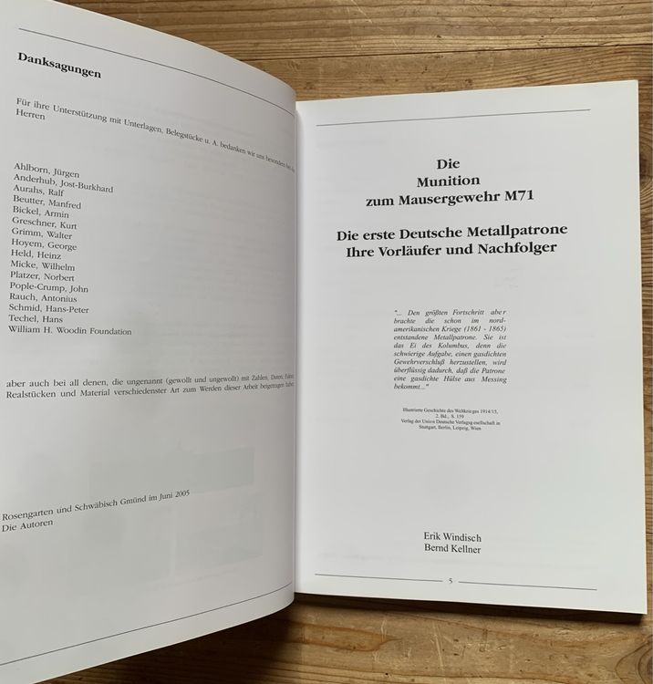 Buch Die Munition zum Mausergewehr M 71 4