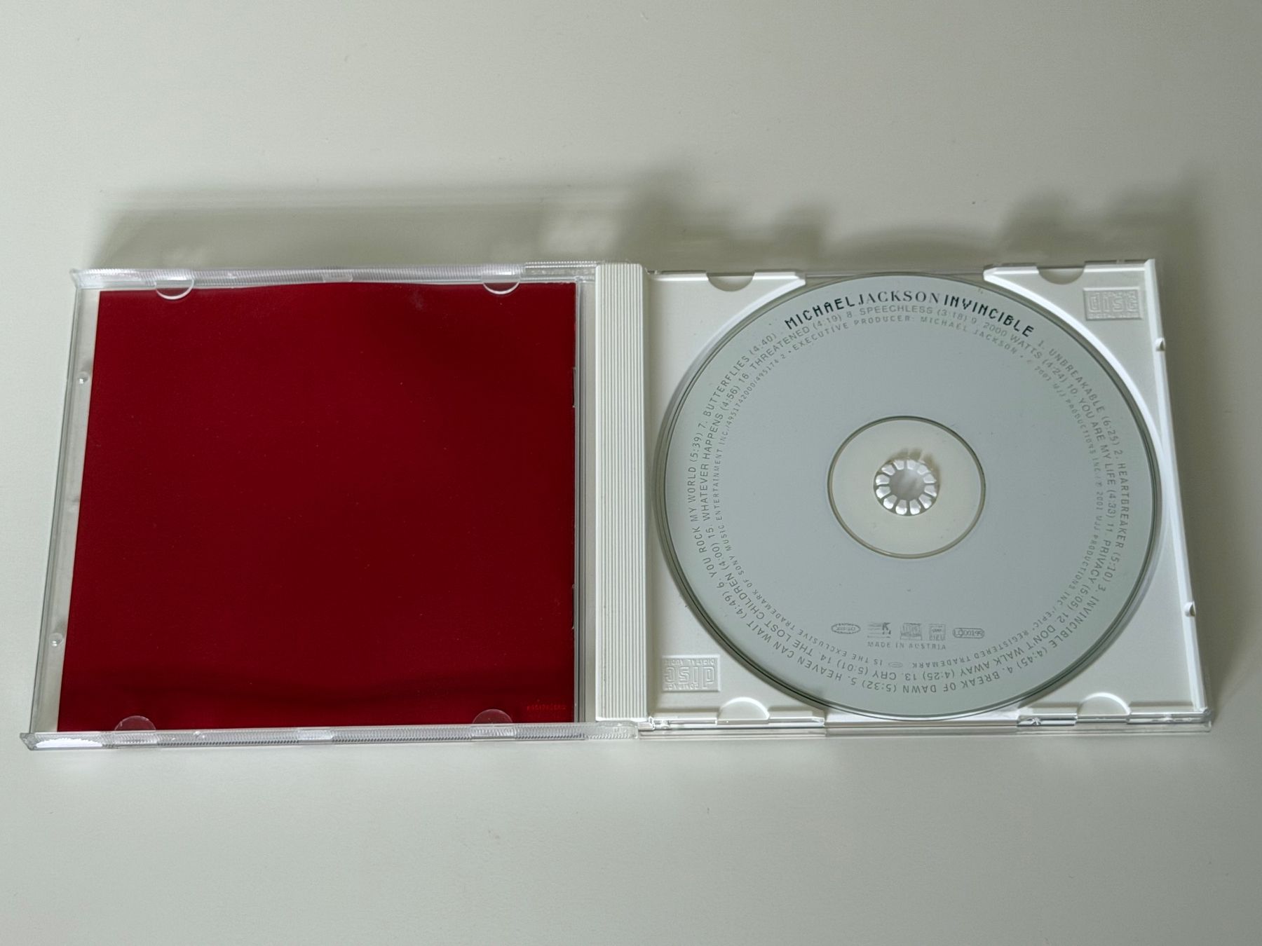CD: Michael Jackson Invincible CD – Usato da Altstätten SG venduto da sheamus 2
