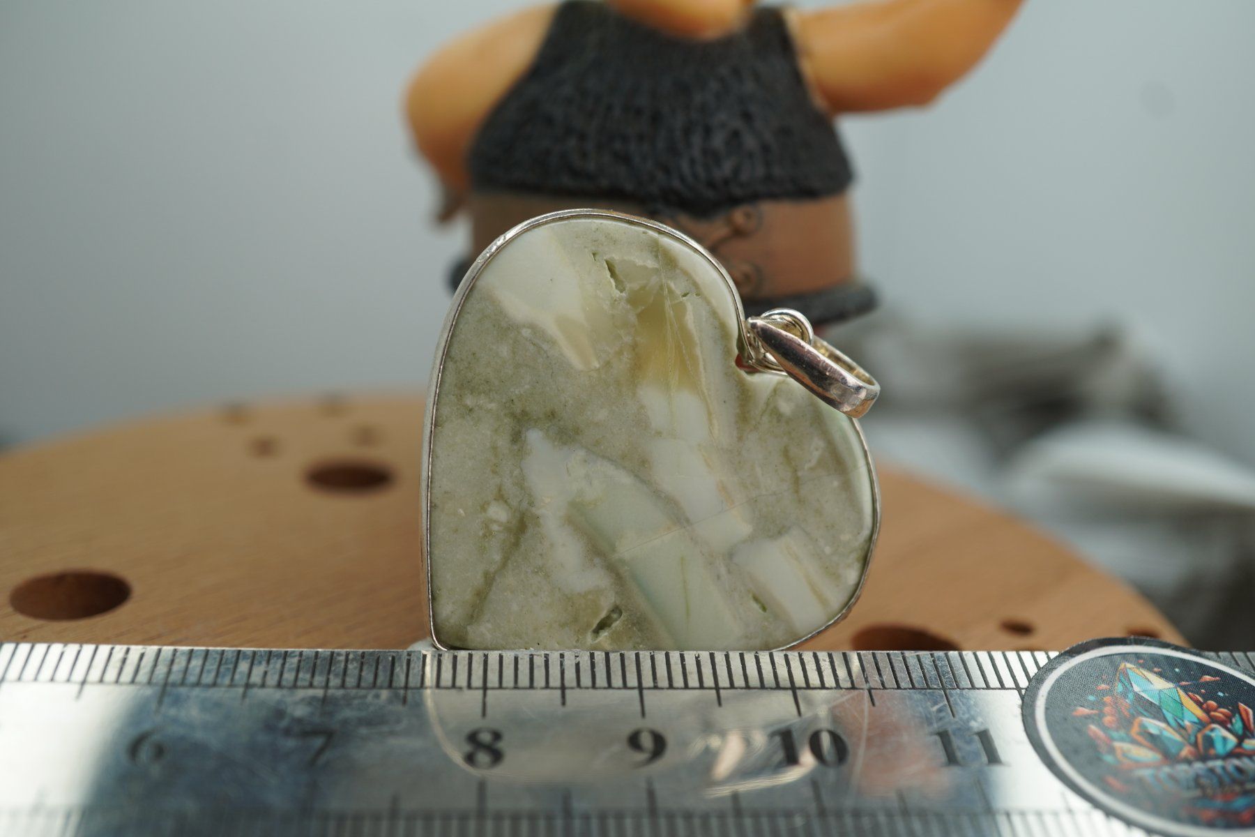 Minerali & Pietre curative: Samsonit Herz   925 Silber   Anhänger  "TOPSTONE" – Nuovo e nell'imballaggio originale da Eschenbach SG venduto da topstone 7