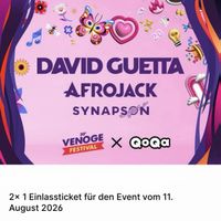 2x Einlassticket Venoge Festival 11. August 2026