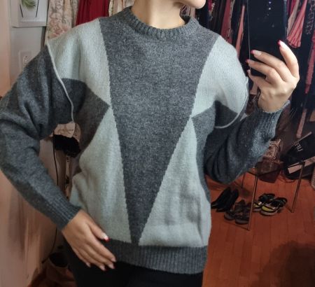 ✨ Vintage Herrenpullover – Mohair-Mix ✨