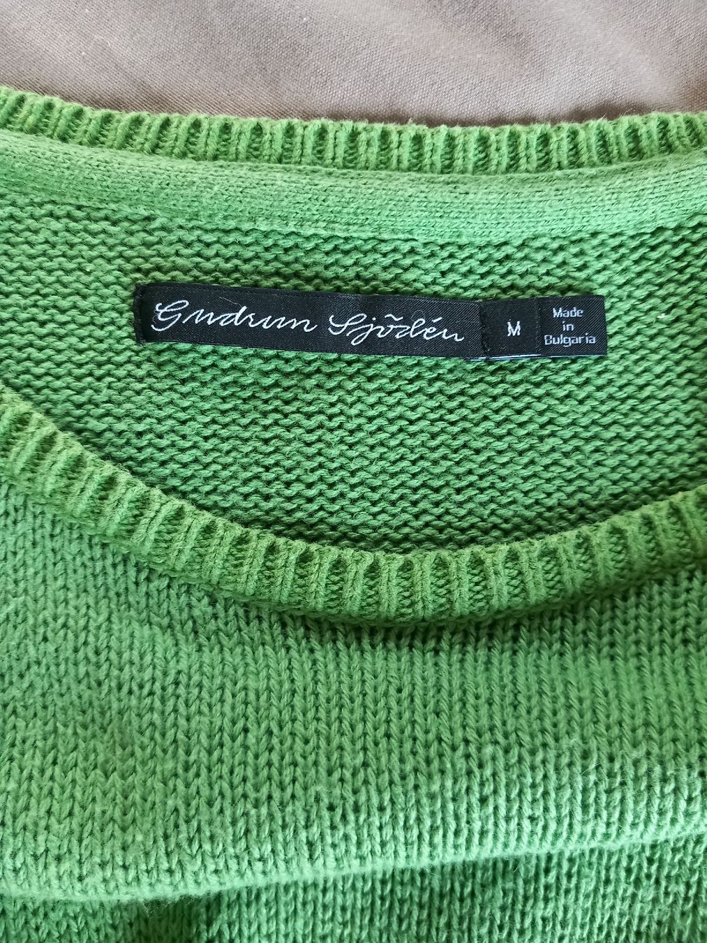 Gudrun Sjöden Pullover & Sweatshirts: GUDRUN SJÖDEN Pull vert pomme en maille – Neu (gemäss Beschreibung) aus Faoug von per_kp6r 1