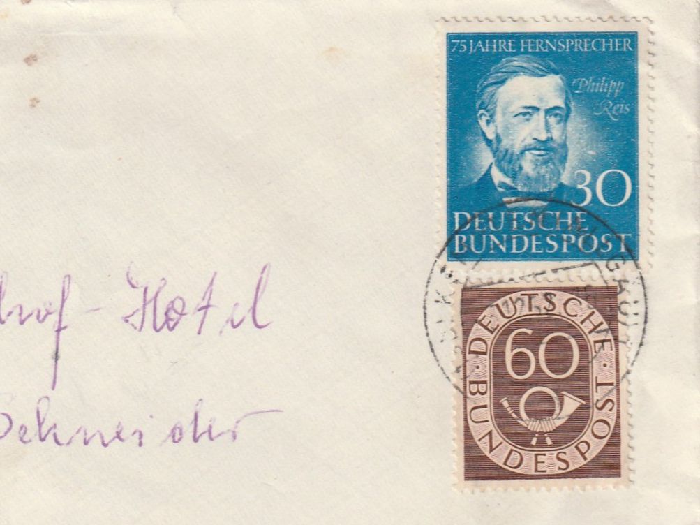 Alle Briefmarken: Eil-Brief Deutschland 1952 – Gebraucht aus Rorschacherberg von fratovi2 1