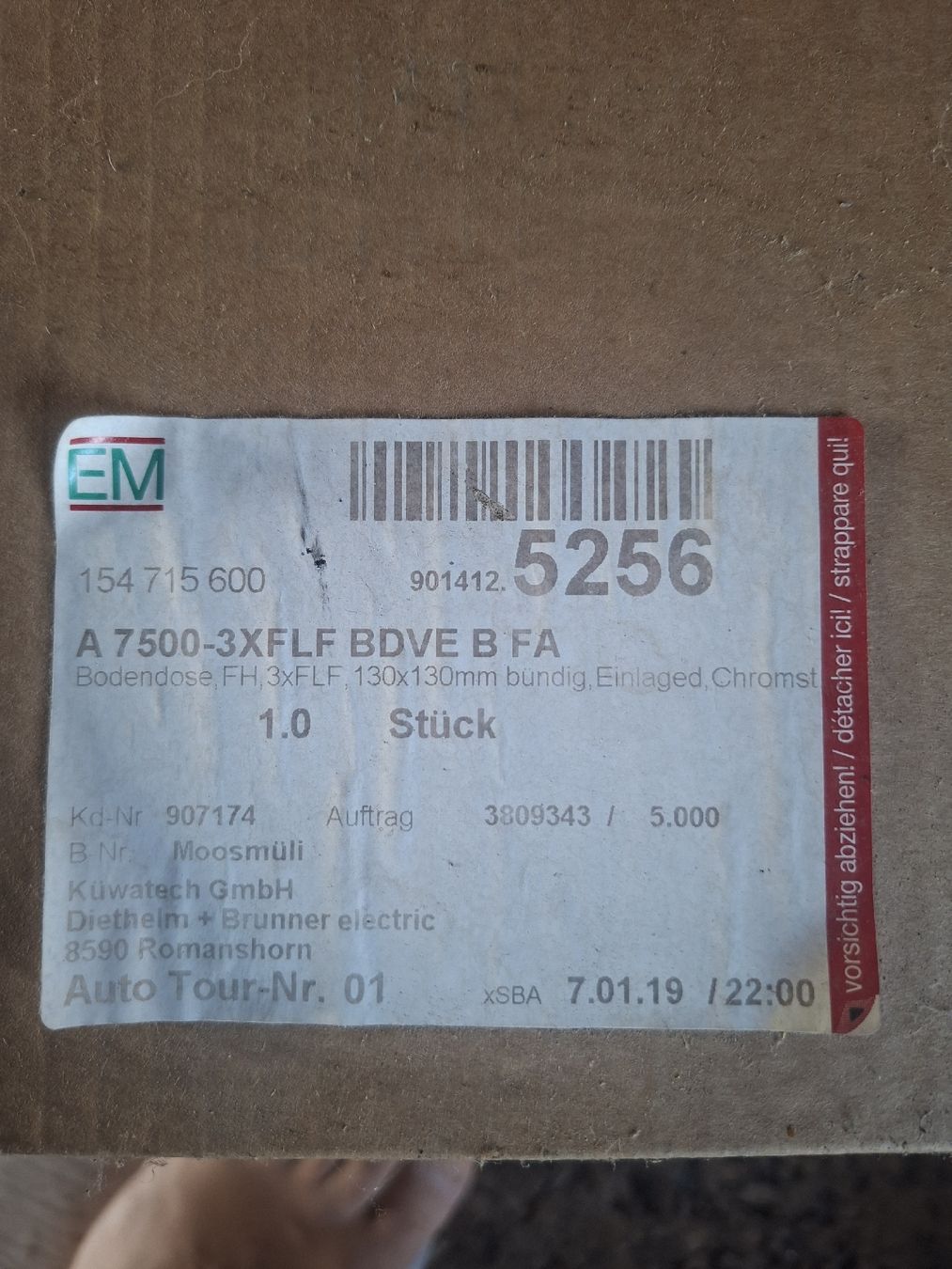 Feller Stecker: Feller Bodendose – Neu und originalverpackt aus hefenhofen von mauriz 2