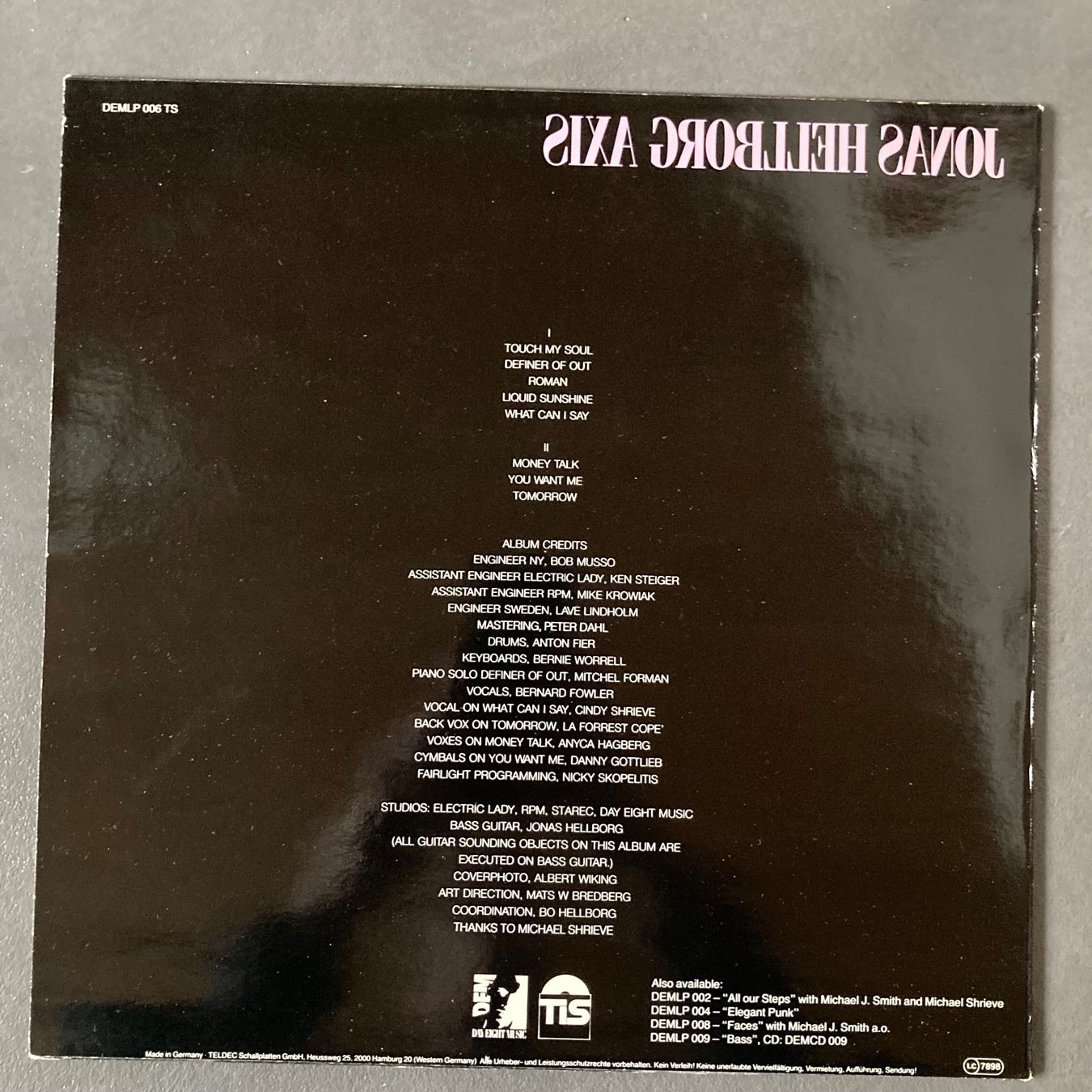 Dischi in vinile: JONAS HELLBORG - axis - LP – Usato da dachsen venduto da oheio 1