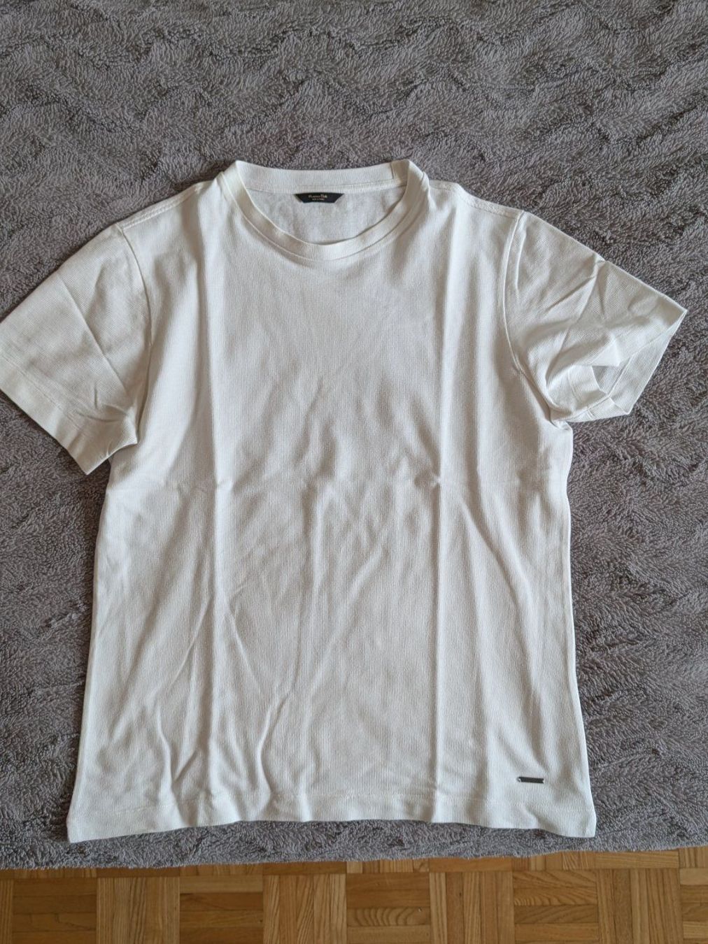 Massimo Dutti T-shirt: Massimo Dutti Herren T-Shirt, Weiss – Usato da Meilen venduto da ste006