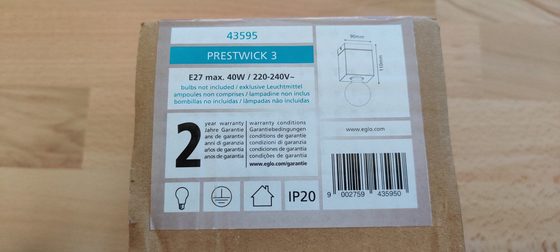 Eglo Lampadari & plafoniere: Eglo Deckenlampe Prestwick 3 – Nuovo e nell'imballaggio originale da Mellingen venduto da Radeon9700pro 1
