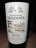 les raisins de quadrata merlot 2018