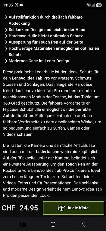 Coques & Sacs: Tablethülle LenovoTab Pro – D'occasion à Sarnen par kat_n7cg 1