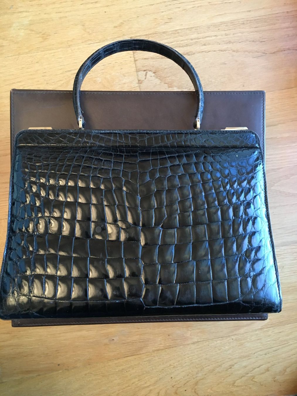Borse da donna: Sac a main veritable crocodile Excellent etat – Usato da Prangins venduto da pad2424 3