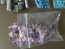 Letzte Gelegenheit / Perlen  Rocailles Halbedelsteine Bastel