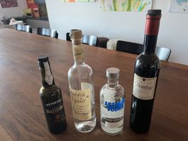Grappa,  Vodka, Kirsch, Madeira