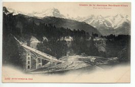 BEX-GRYON-VILLARS-BAHN 1900 - Baustelle