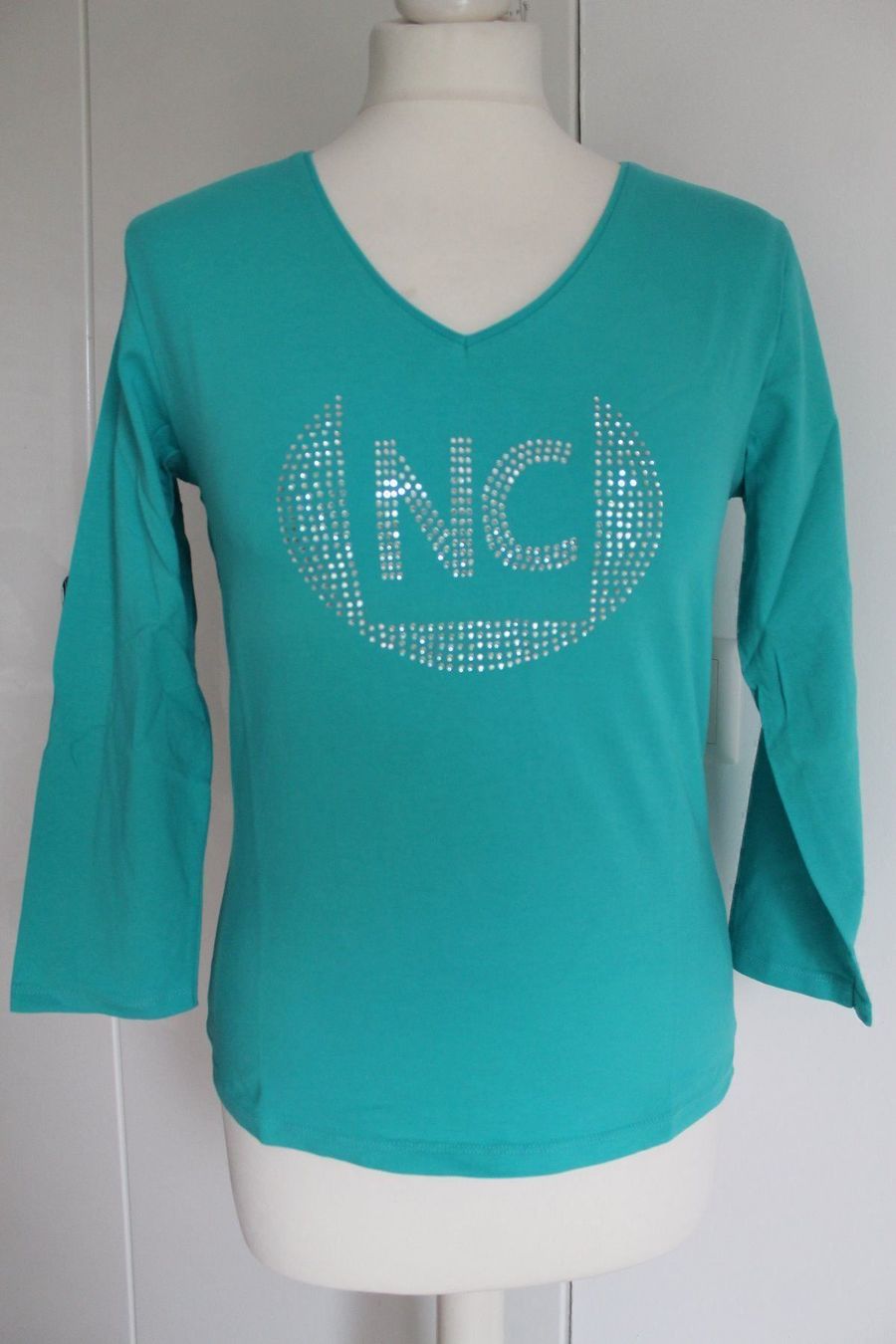 T-shirt: T-shirt vert émeraude motif strass – Nuovo (secondo la descrizione) da Agiez venduto da chouchanelle 8
