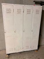 Graderobenschrank / Spind / Vintage Industrie 4er Spind