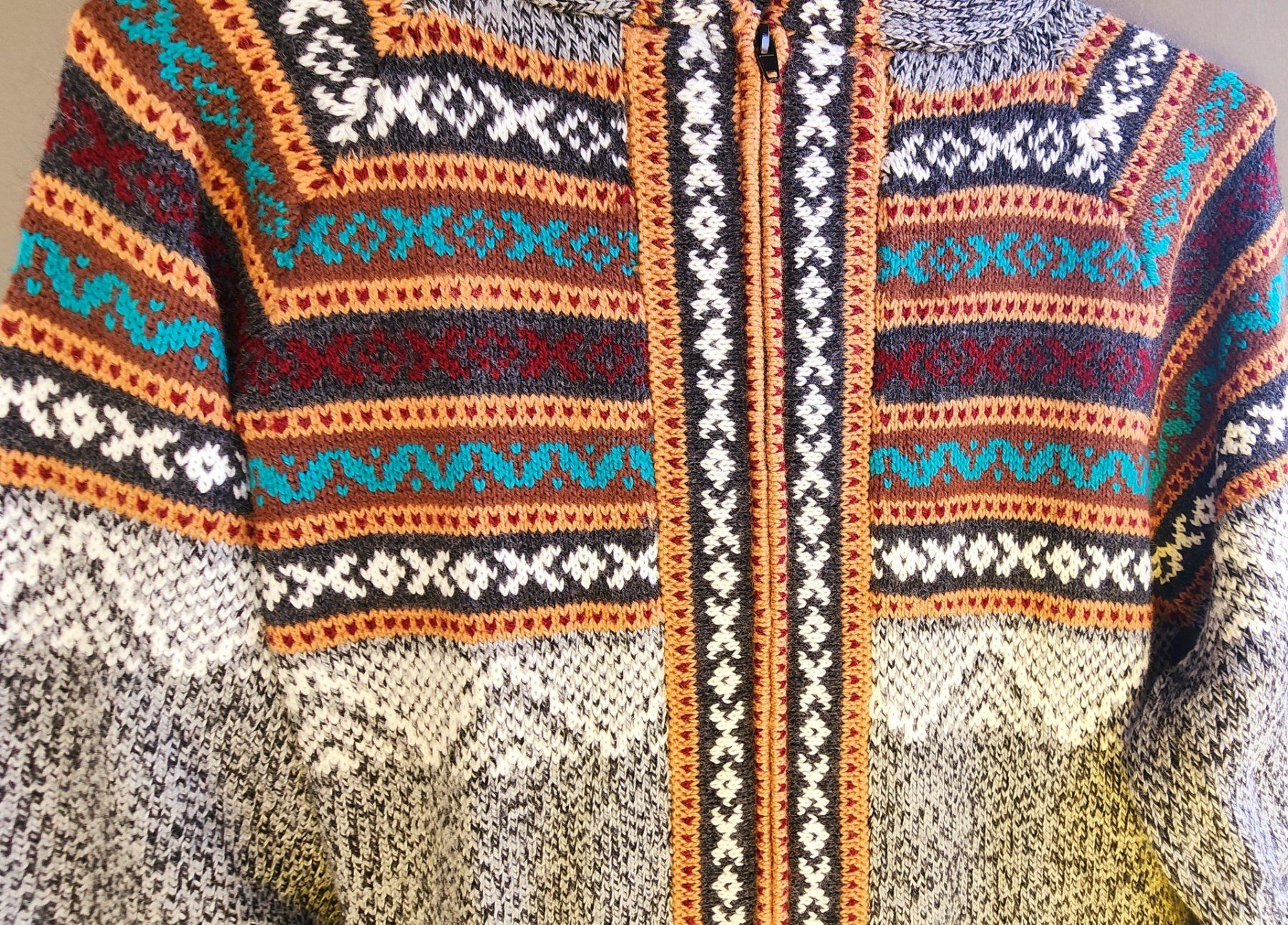 Giacche: wunderschöner Alpaca Strickjacke Pulli Gr.38-40, Neu!!! – Nuovo (secondo la descrizione) da Lima- Peru venduto da Alpaka-Haus 3